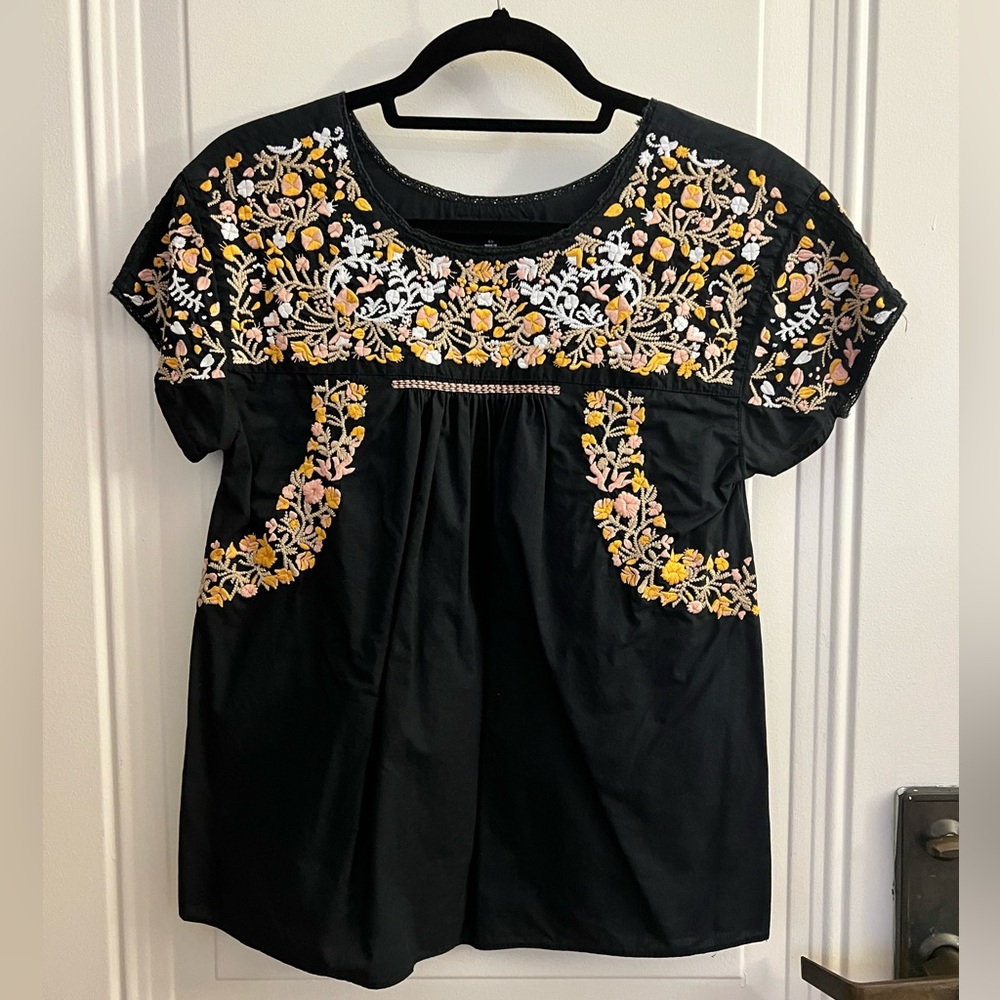 Madewell Embroidered Top